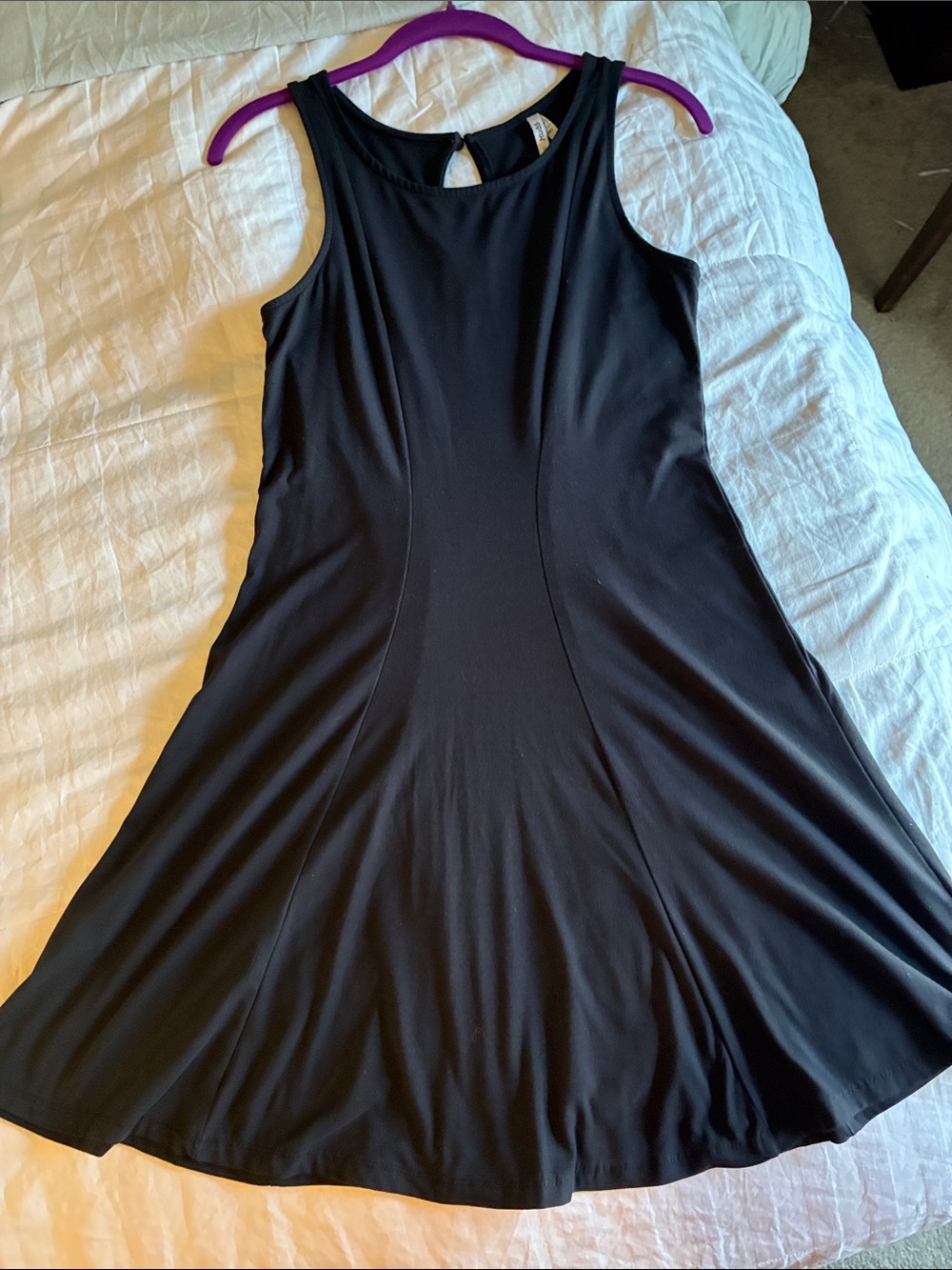 BOGO FREE-Mudd Black Faux Suede Mini Swing Dress- Size Medium